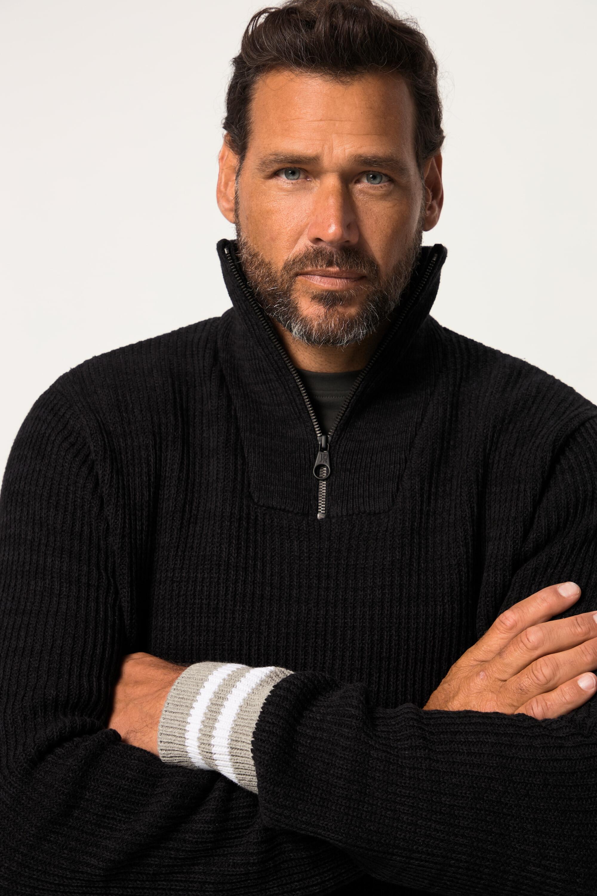 Hommes Pull en maille à col camionneur  collection Skiwear tricot côtelé 3/5