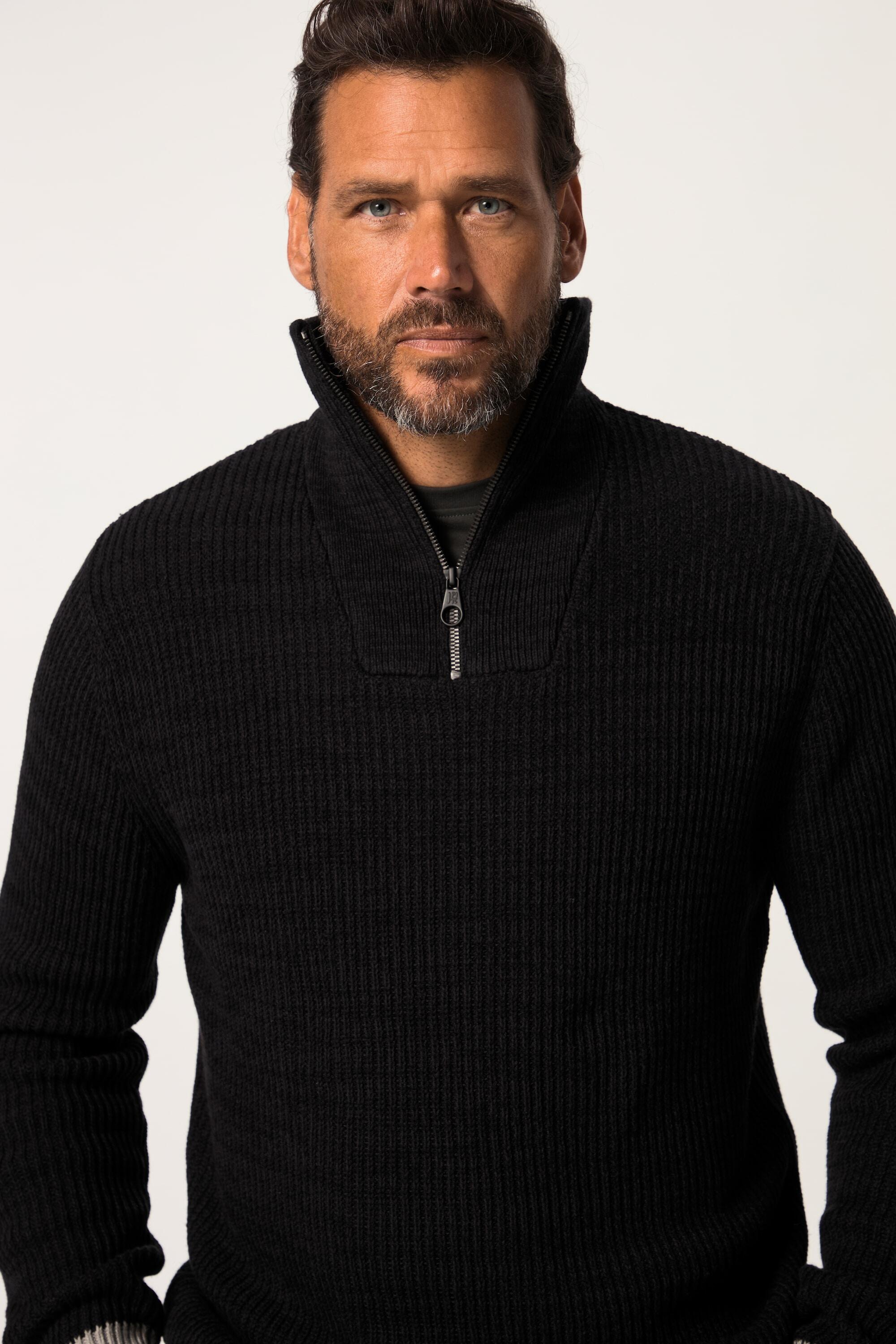 Hommes Pull en maille à col camionneur  collection Skiwear tricot côtelé 2/5