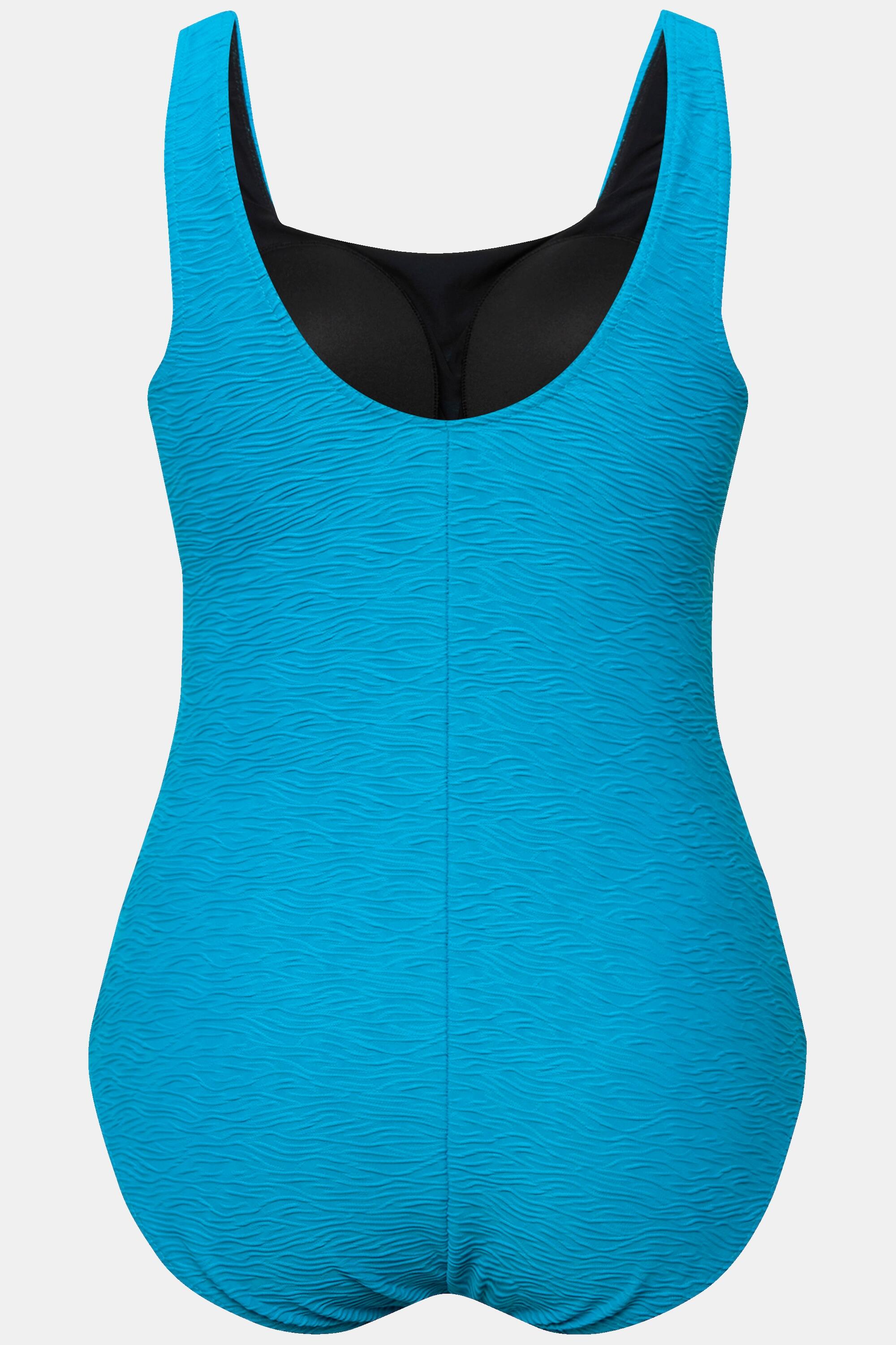 Femme Maillot de bain à bonnets souples décolleté carré et texture ondulée 6/6