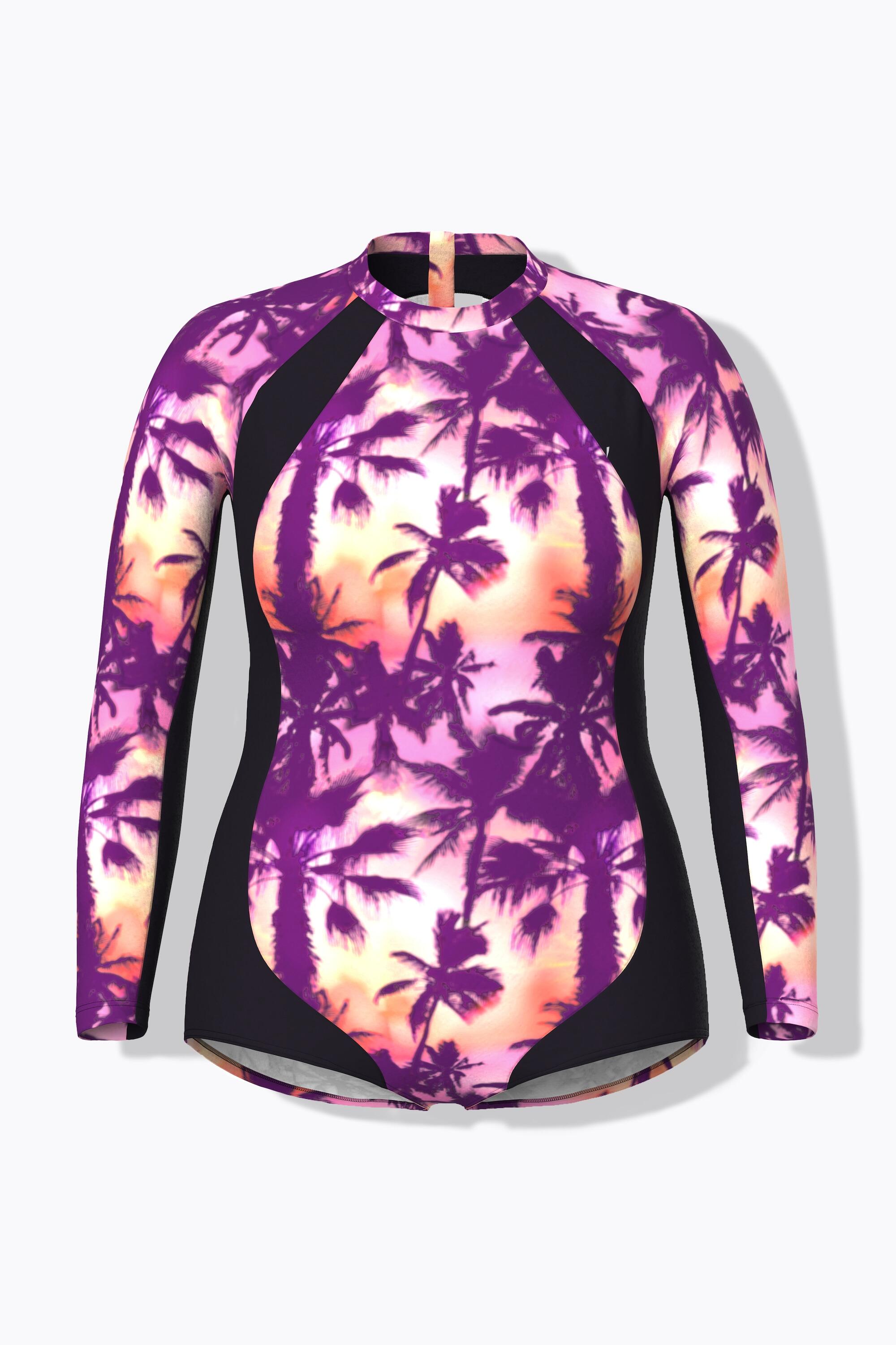 Femme Maillot de bain sans bonnets souples. Manches longues et 6/7