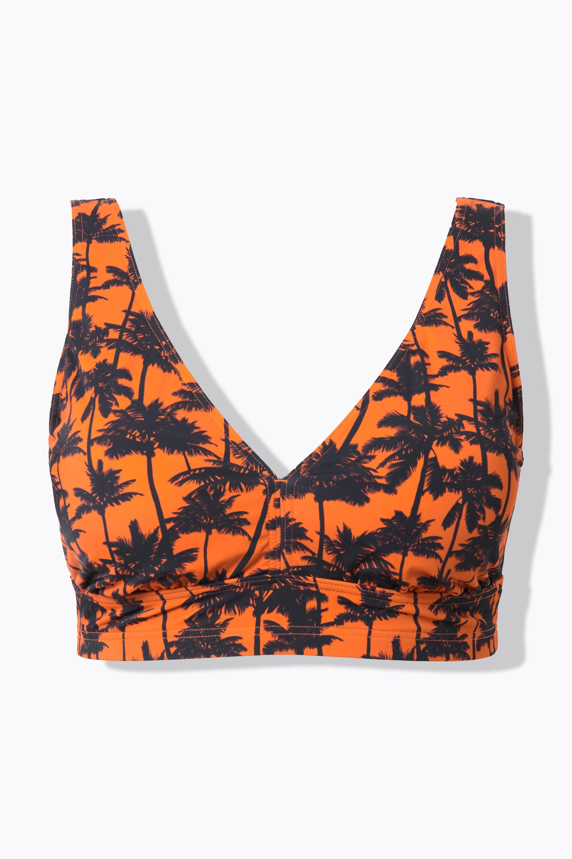 Femme Haut de bikini avec bonnets souples imprimé palmiers 4/4