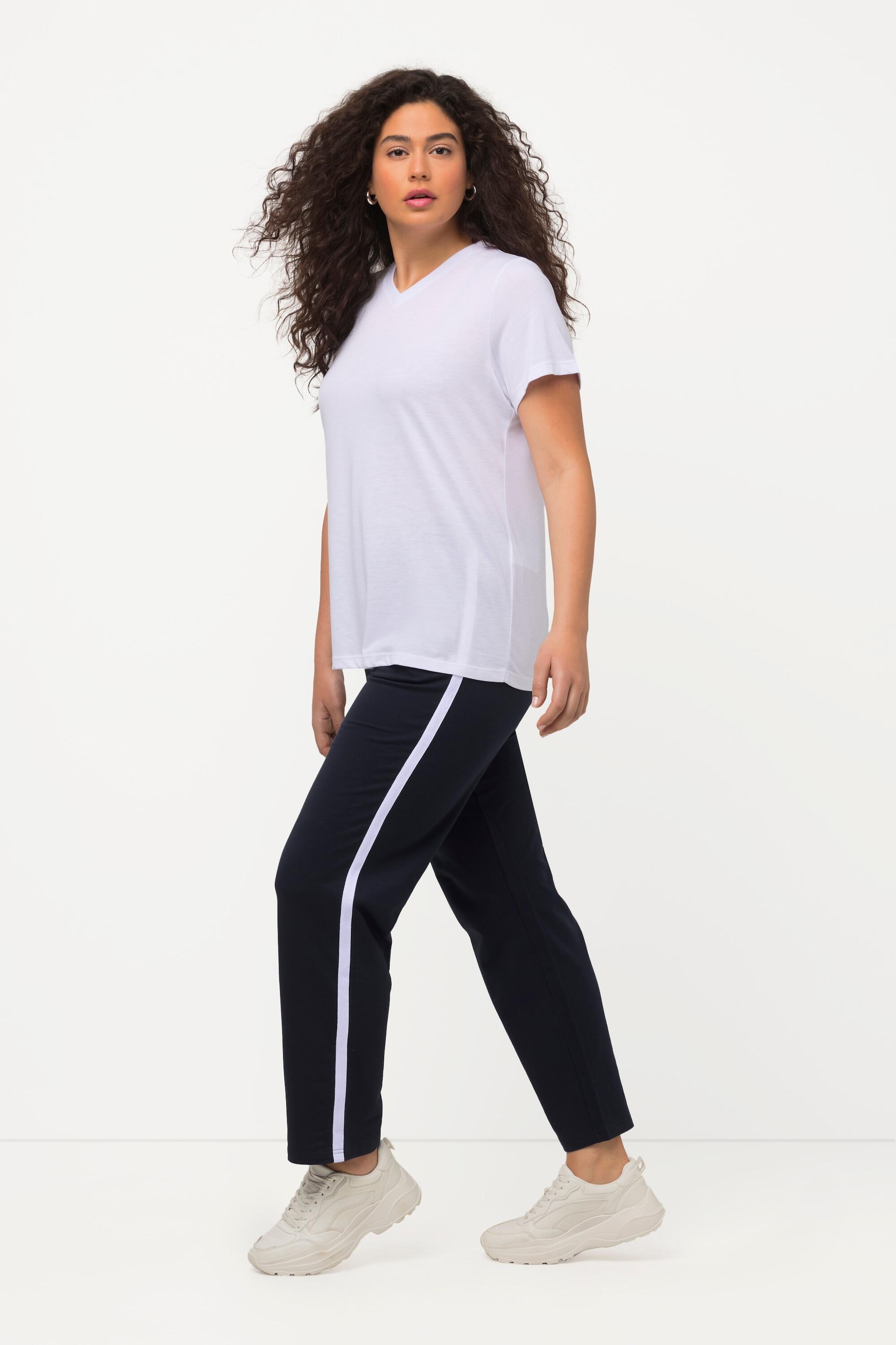 Femme Pantalon de jogging ceinture élastique galons 4/6
