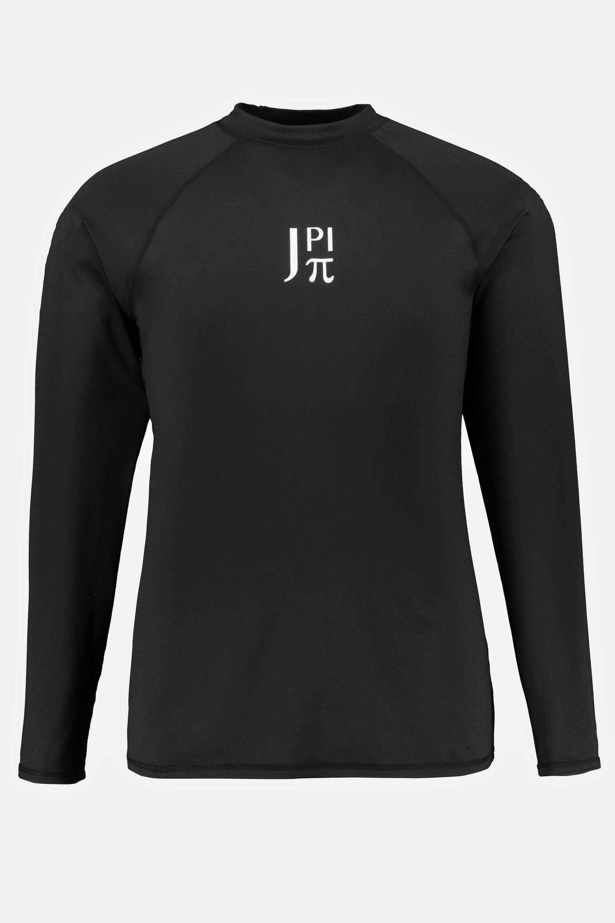 Hommes T-shirt de bain. Manches longues col montant et protection UV 3/5