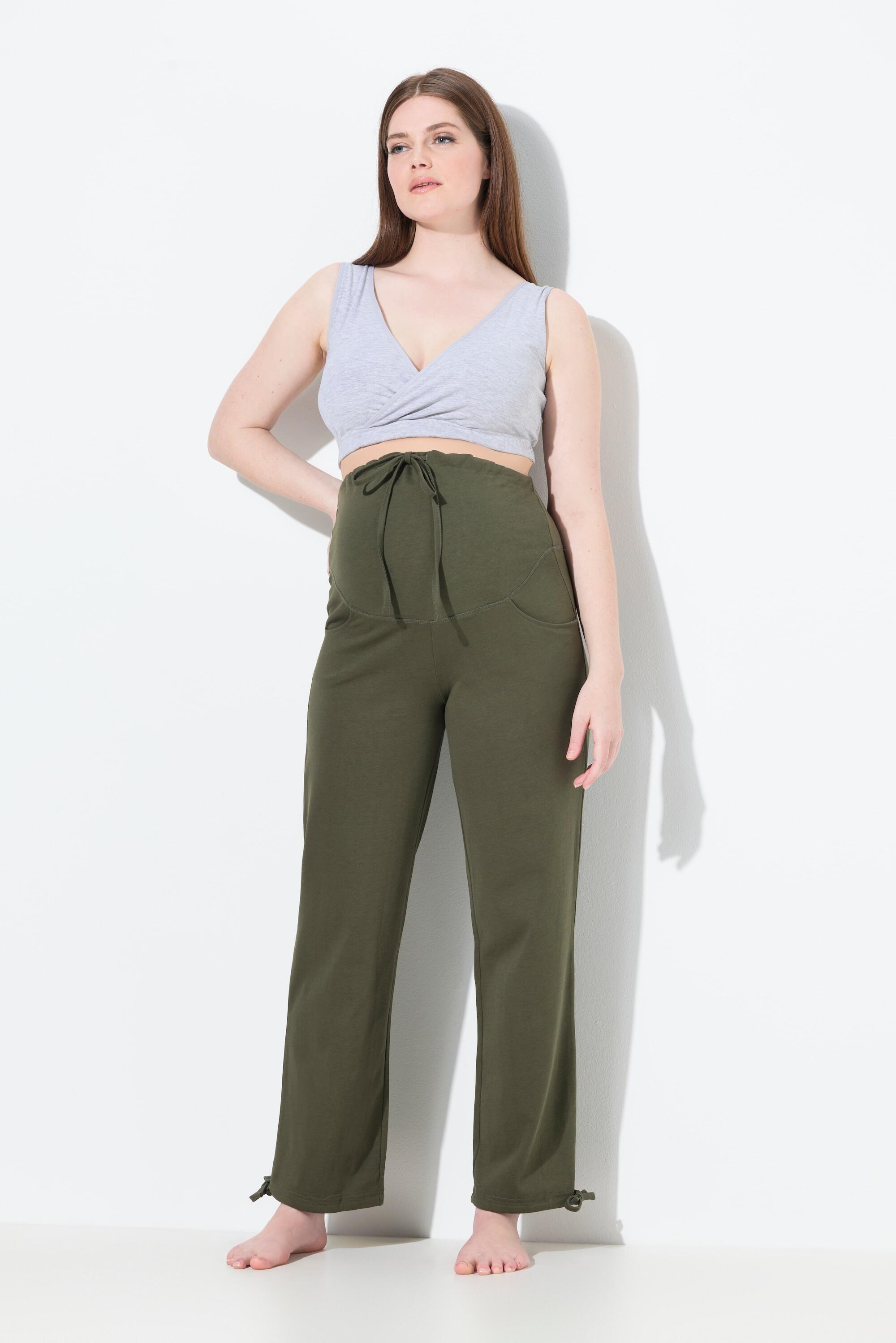 Dames Joggingbroek brede tailleband biologisch katoen 12/13