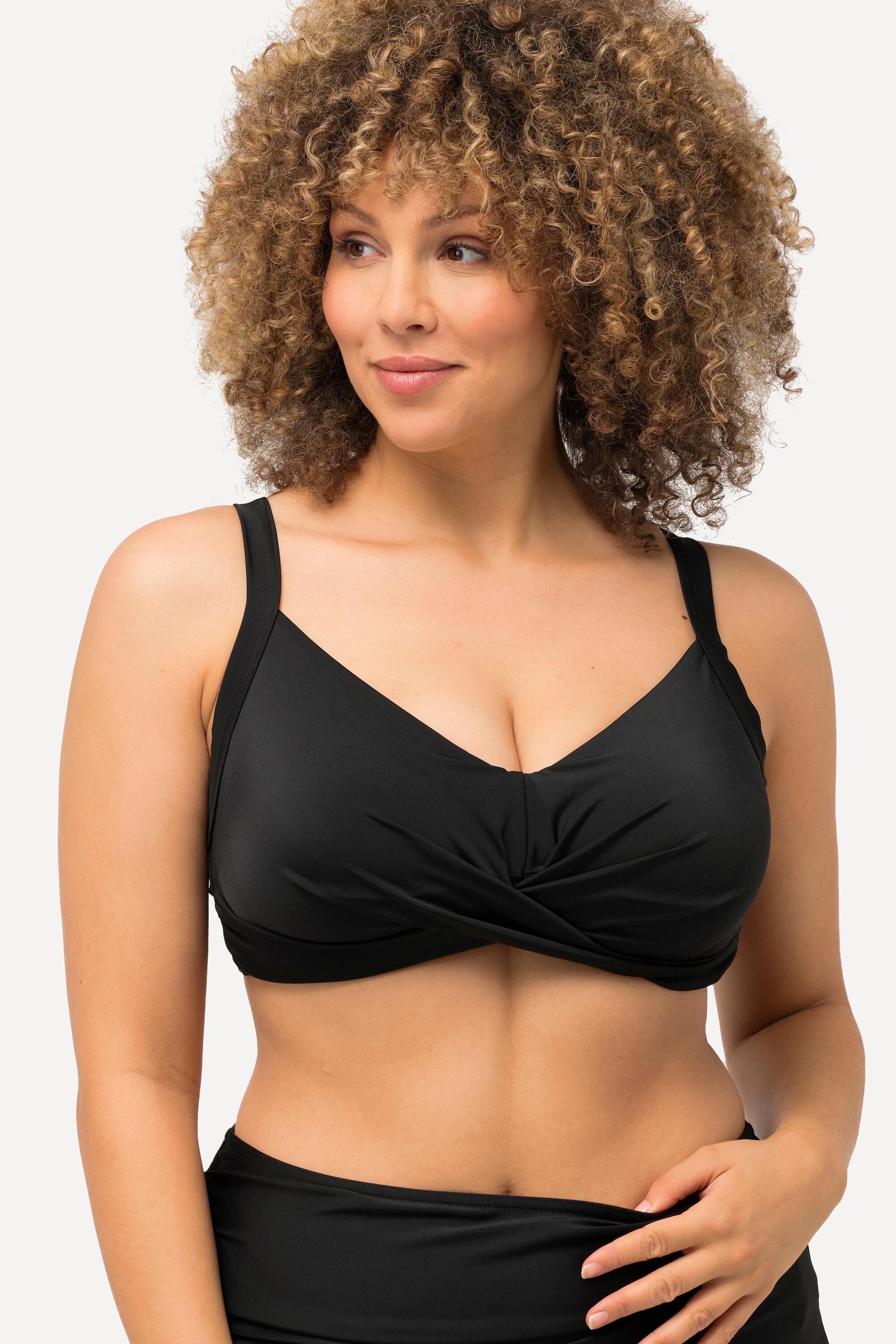 Femme Haut de bikini drapé bonnets souples bretelles réglables 4/6