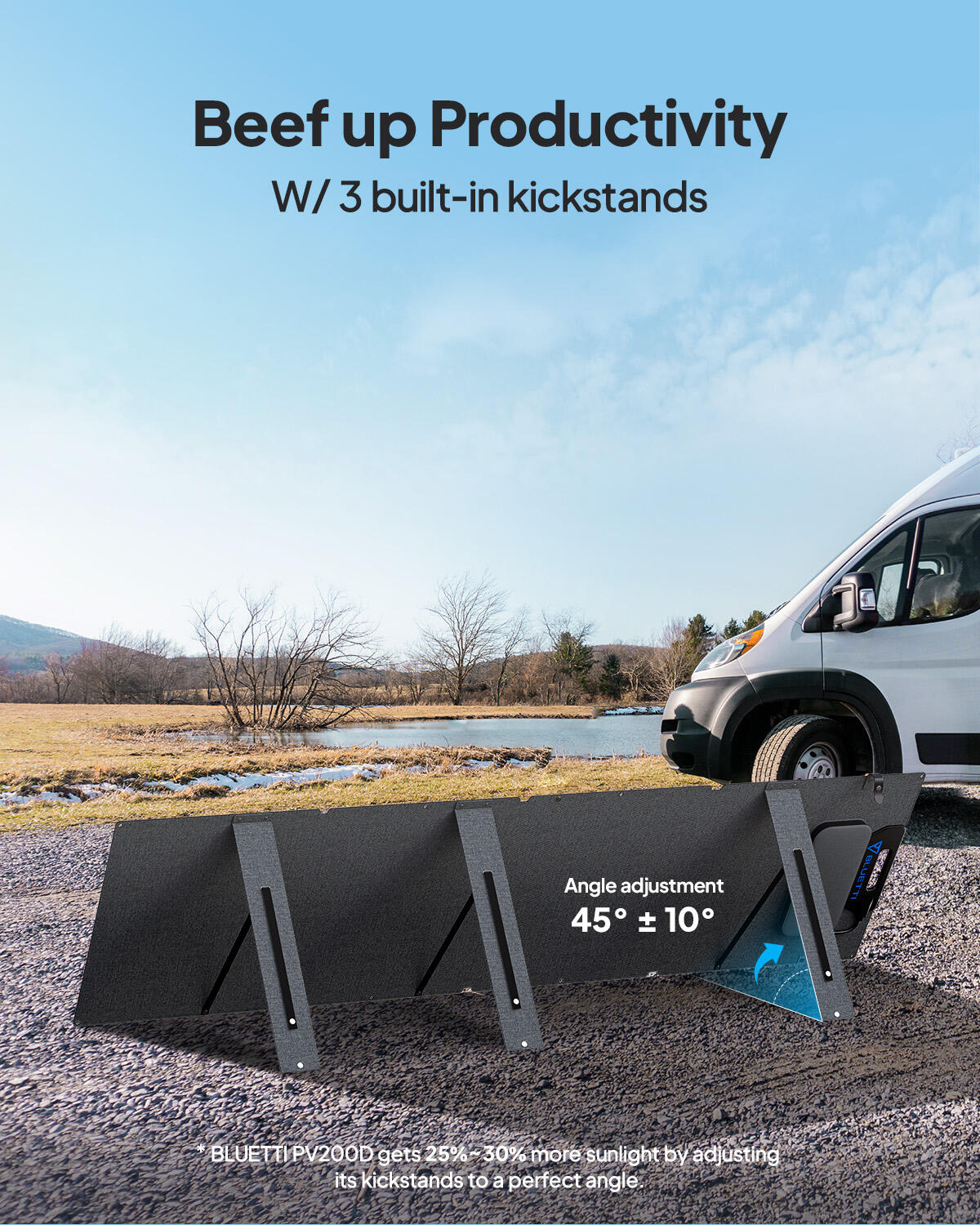 PV200 Carregador solar portátil dobrável para trailer, camping de luz -99% RENEW 2/7