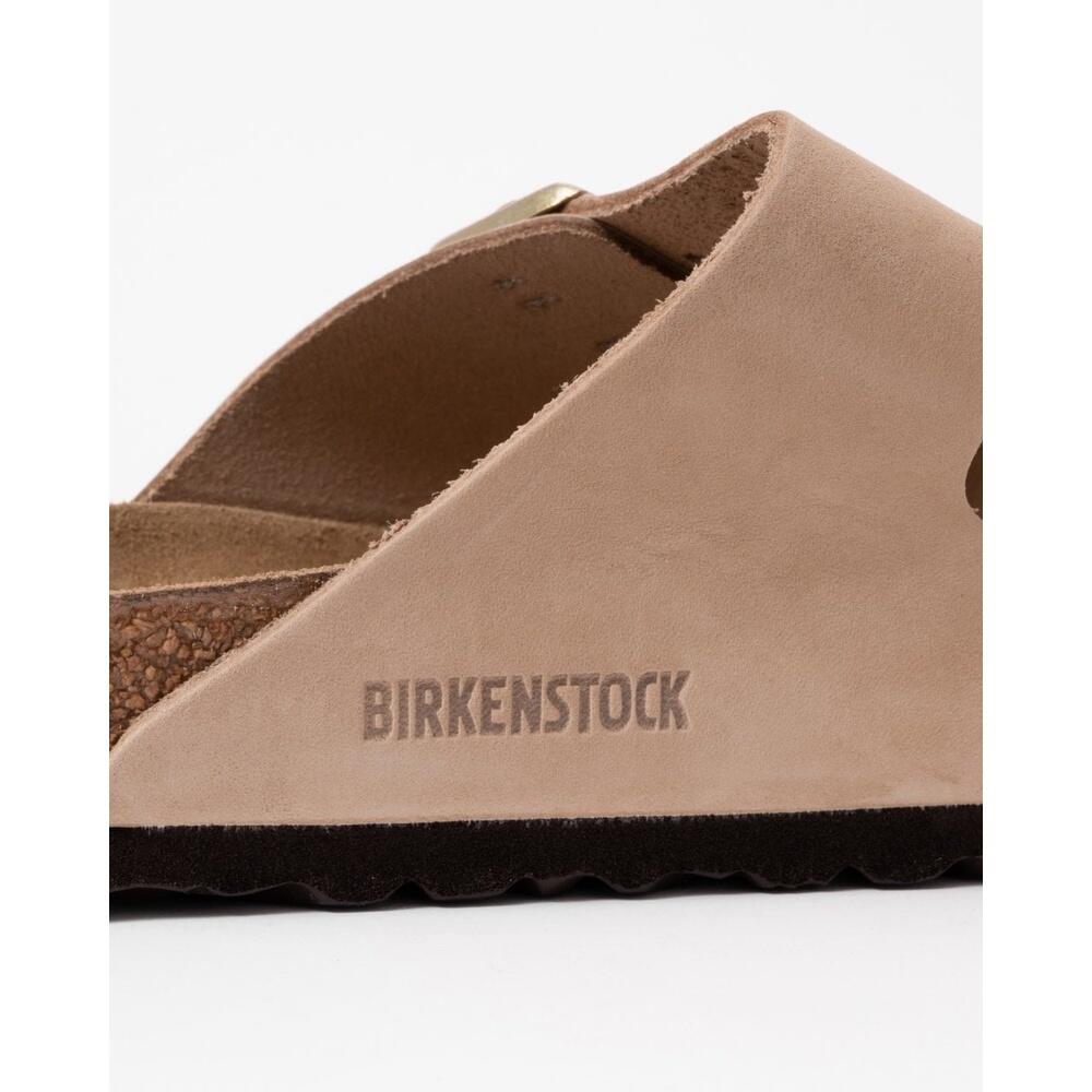 Sandales Birkenstock Arizona Sfb Cuir Nubuck Femme 5/5