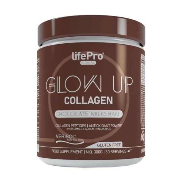 LIFE PRO NUTRITION Glow Up Collageen - 300g Chocolade LifePRO