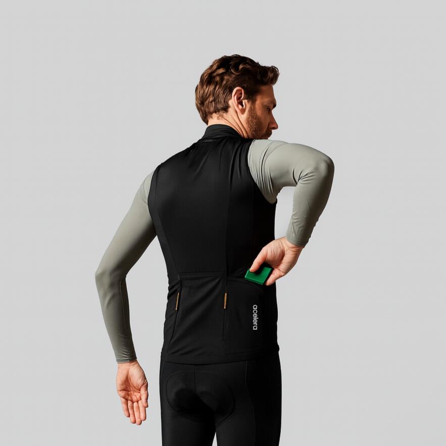 Professional Homme Gilet vélo coupe-vent windbreaker 2/5