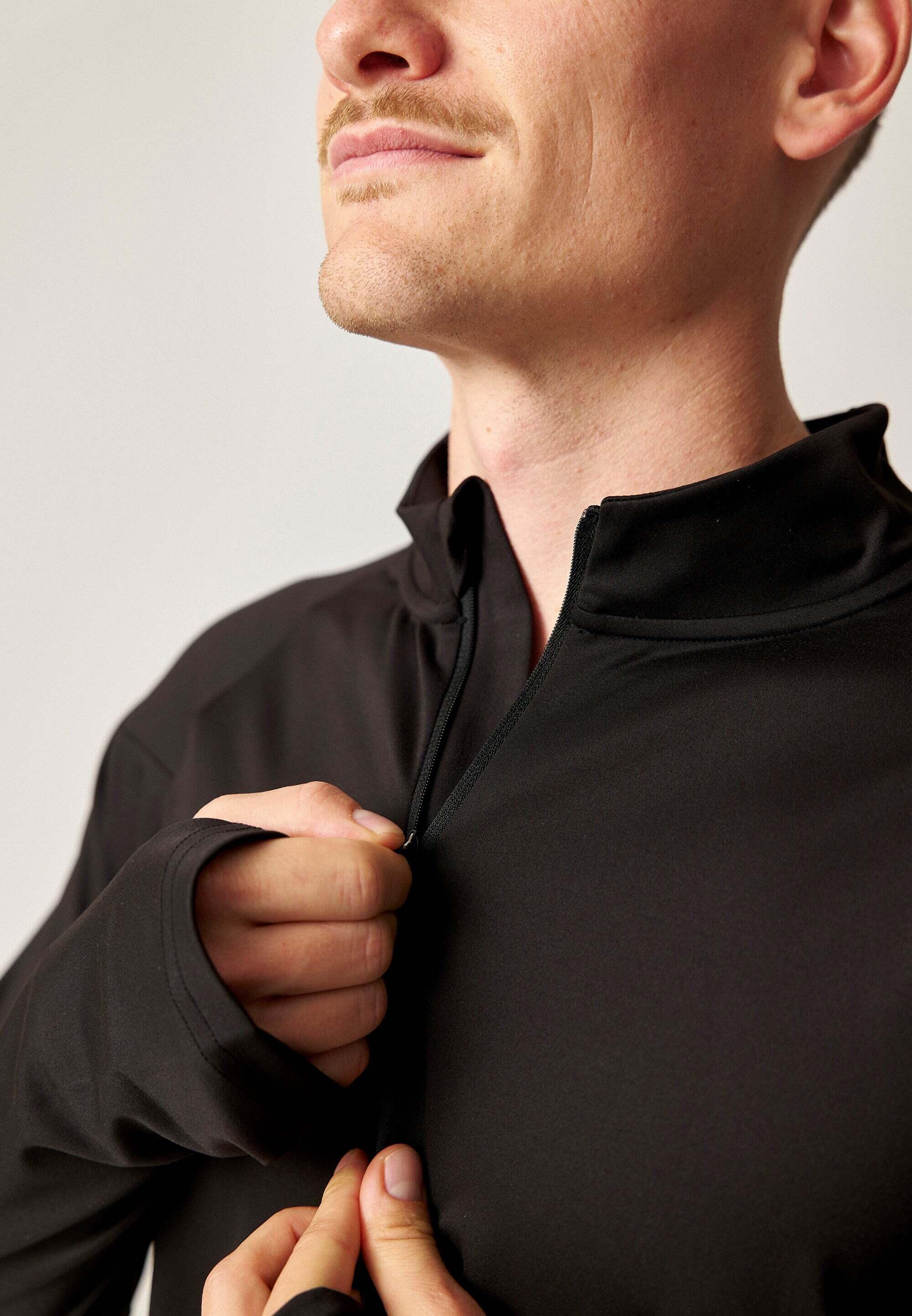 1/2 ZIP SPORTSHIRT LANGARM HERREN 5/6
