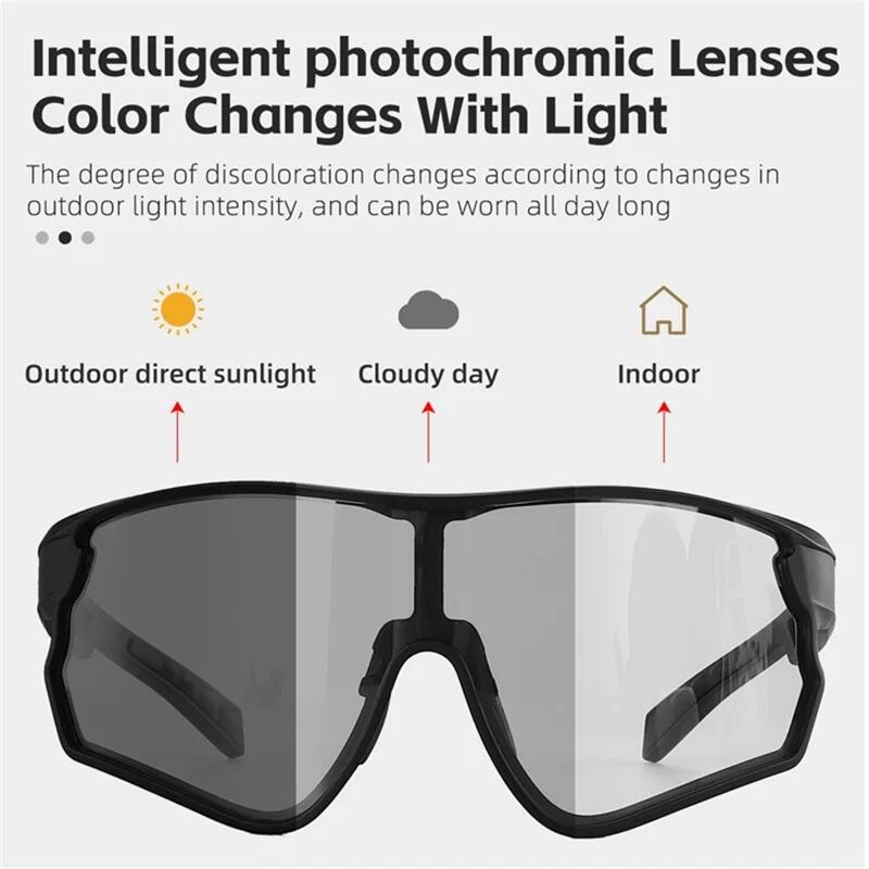 Lunettes de vélo photochromiques anti-vent 2/7