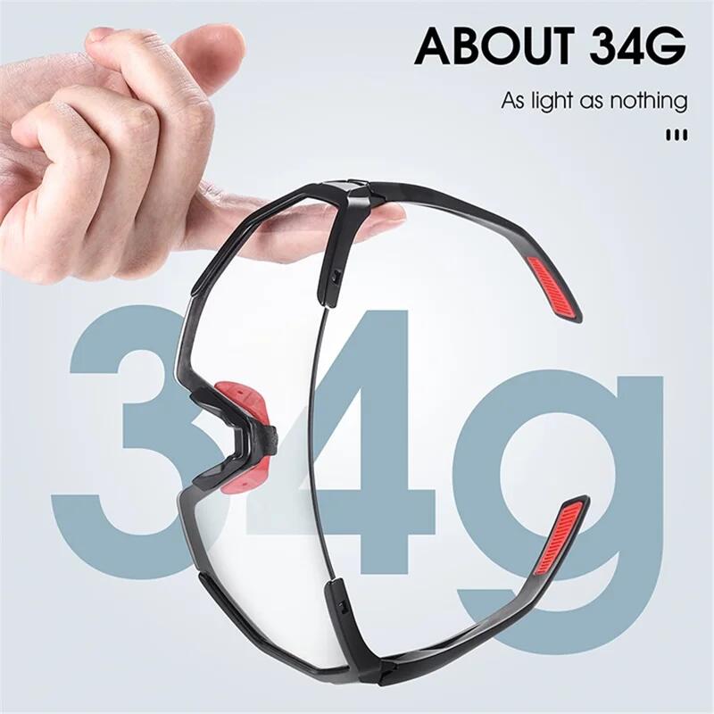 Gafas de sol deportivas fotocromáticas con protección UV y a prueba de viento 3/7