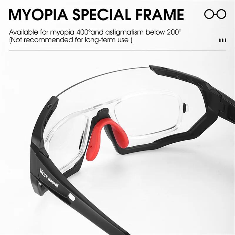 Gafas de sol deportivas fotocromáticas con protección UV y a prueba de viento 2/7