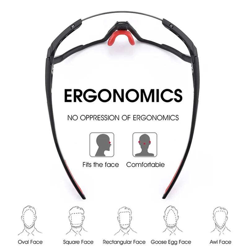 Gafas de sol deportivas fotocromáticas con protección UV y a prueba de viento 6/7