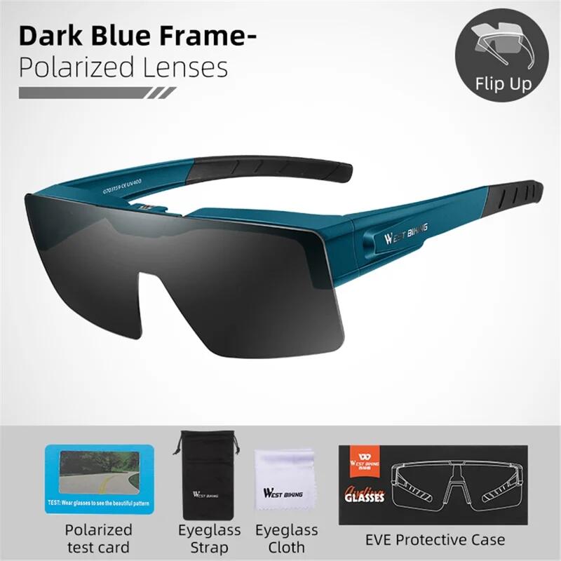 Lunettes de soleil de sport polarisées légères pour vélo 2/7