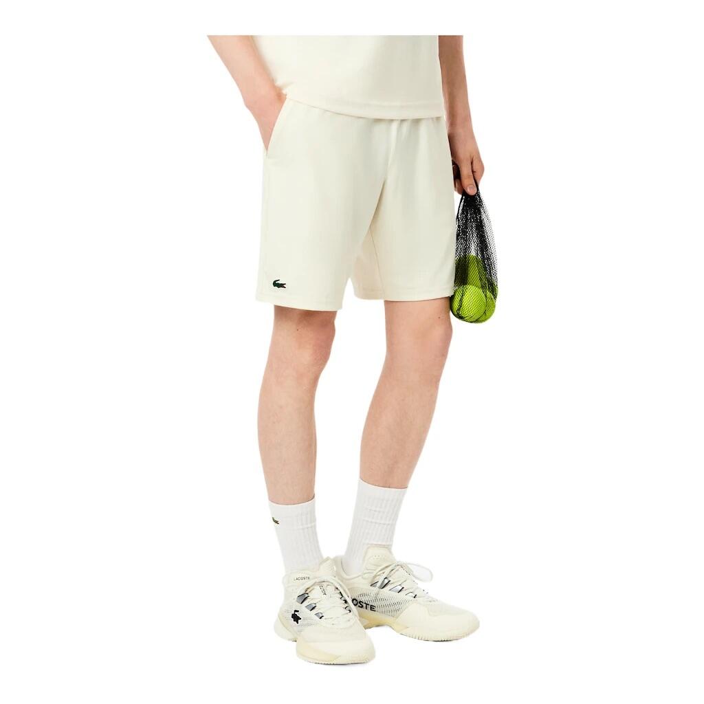 LACOSTE Lacoste Men's Light Cream Sports Shorts with Elastic Waist