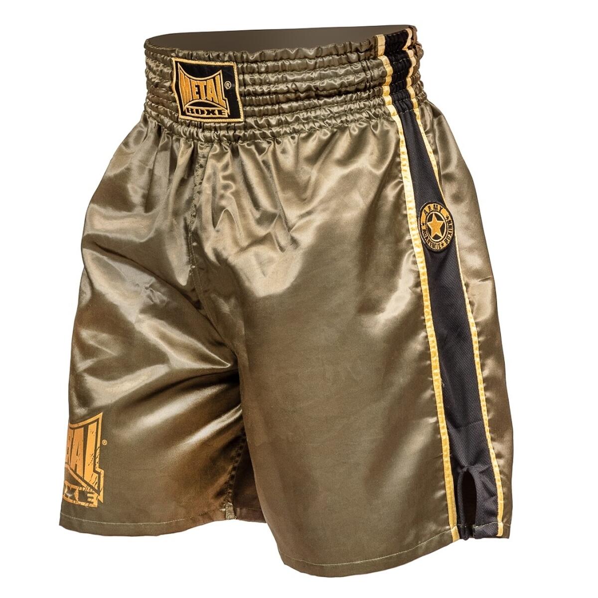 METAL BOXE Metal Boxe Pro Line Military Boxing Shorts Black/Gold