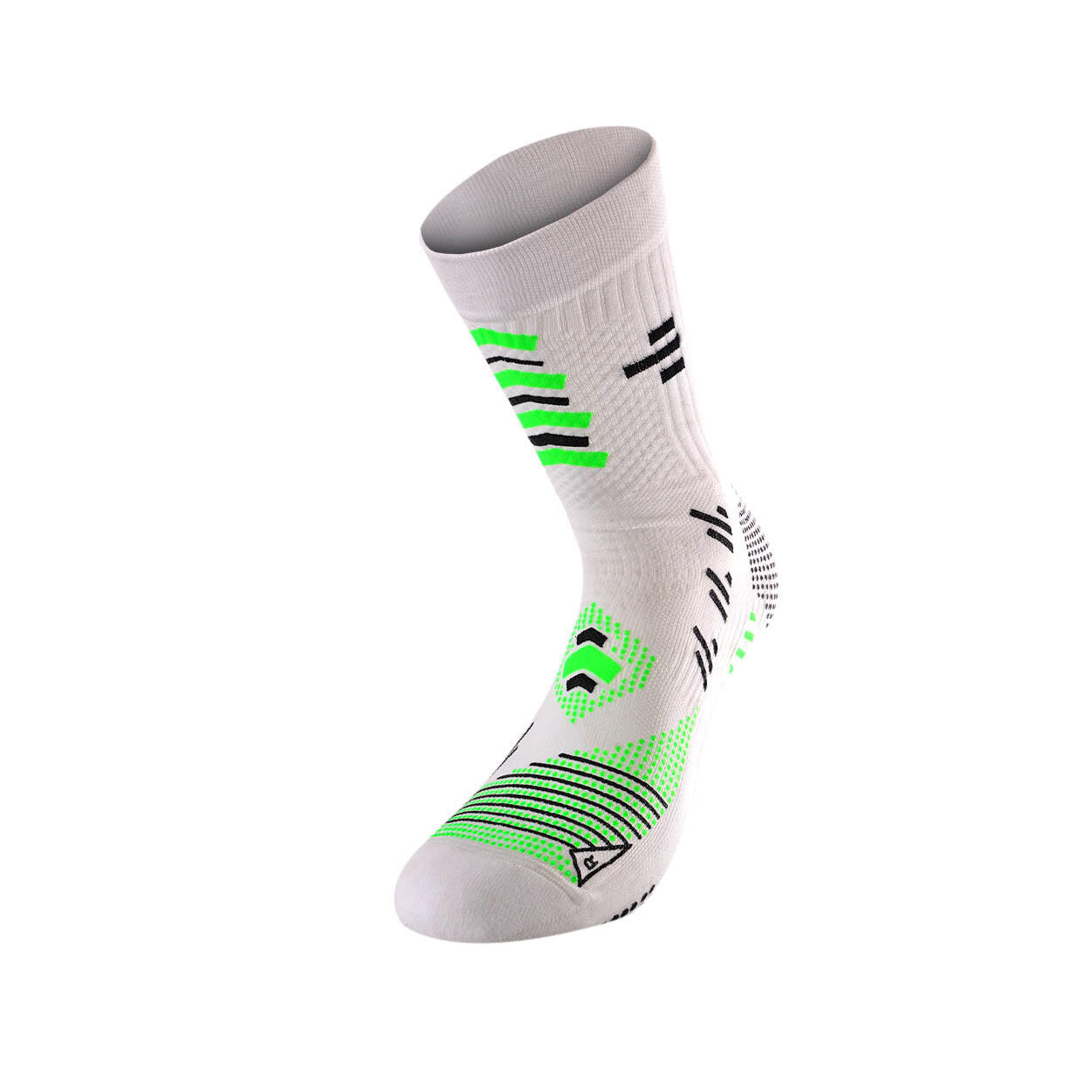 R-EVENGE White Non-Slip Soccer Socks. Perfect Grip Between Foot and Shoe.