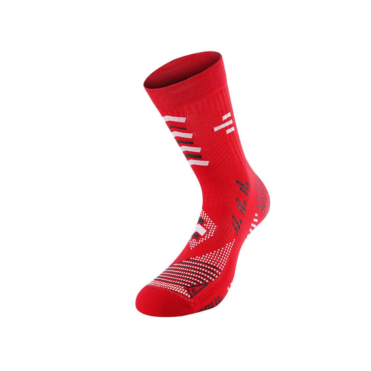 R-EVENGE Red Non-Slip Soccer Socks. Perfect Grip Between Foot and Shoe.