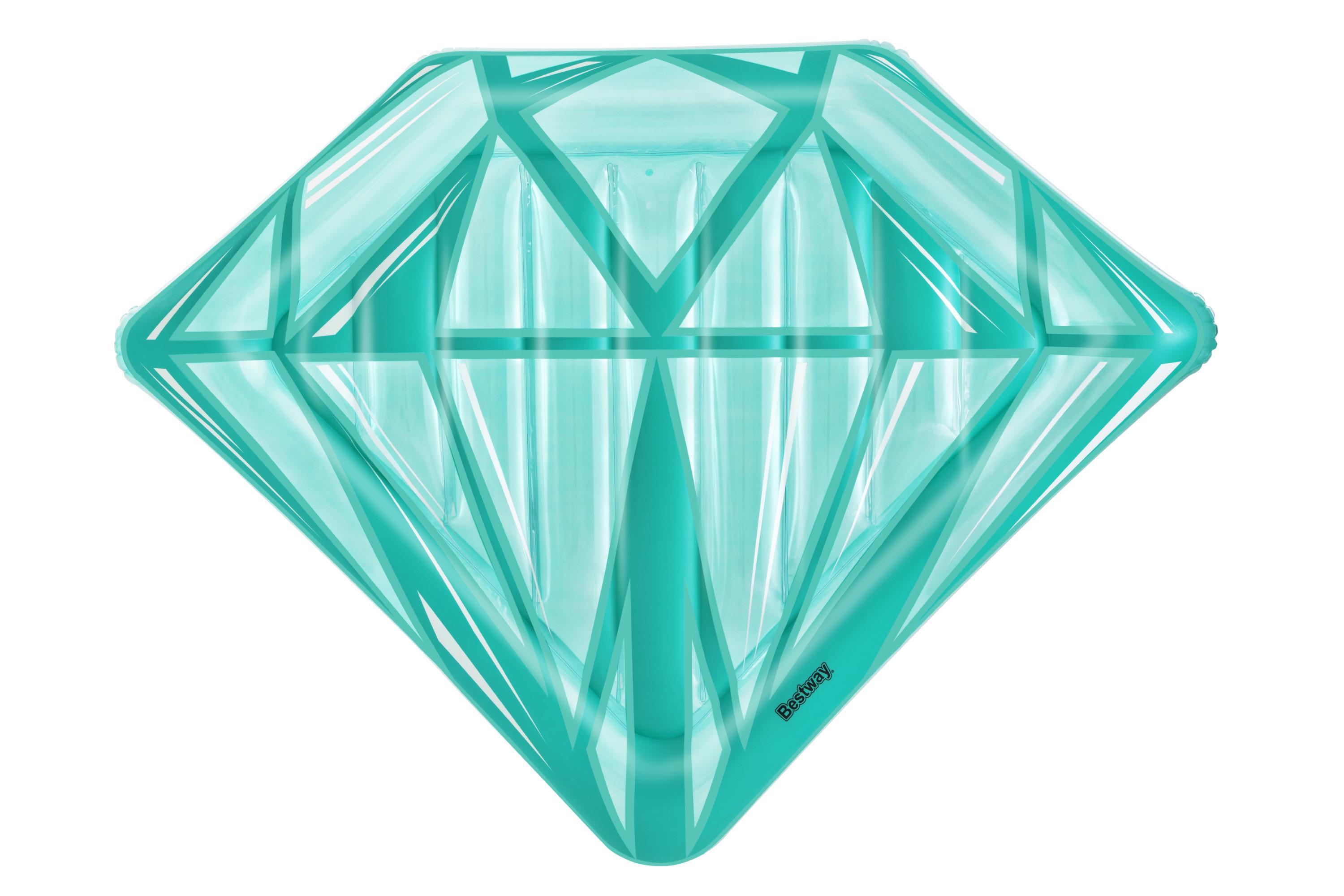 BESTWAY Materasso gonfiabile Bestway 'Isola Diamante' 145 cm motivo pietra preziosa