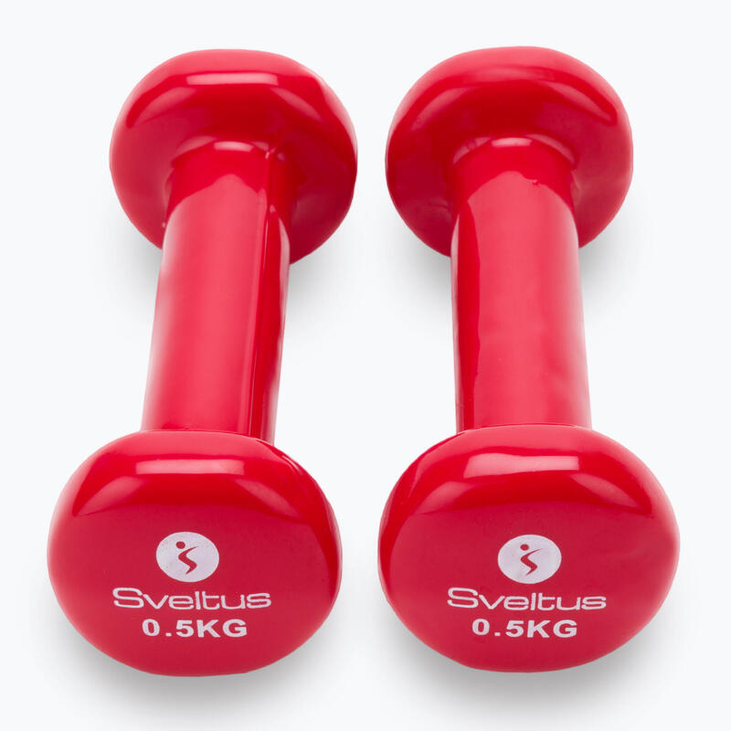 Gantere Sveltus  2 x 0.5 kg, Rosu