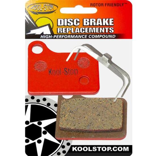 Koolstop klocki hamulcowe tarczowe Shimano Deore Nexave (2 szt.) czerwone