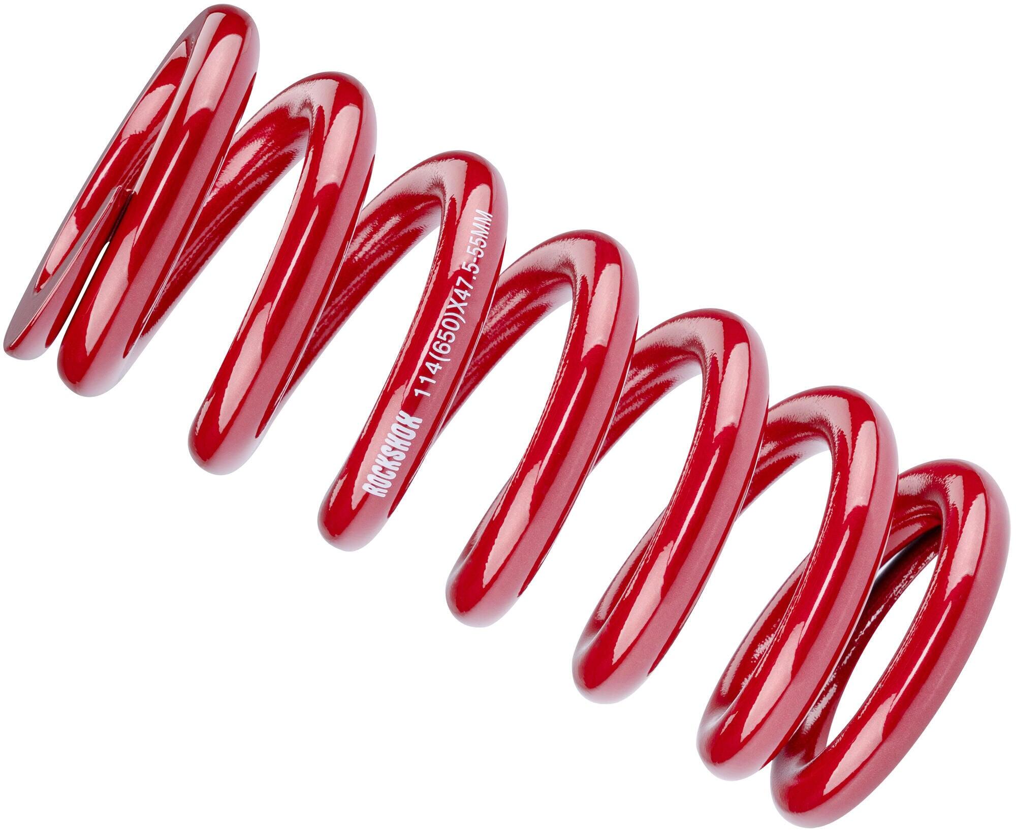 ROCKSHOX Molla ROCKSHOX 47,5–55 mm, 134 mm, 650 lb, electric red.