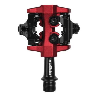Pedaal clipless cxr, 9/16", dubbelzijdig xpt, rood