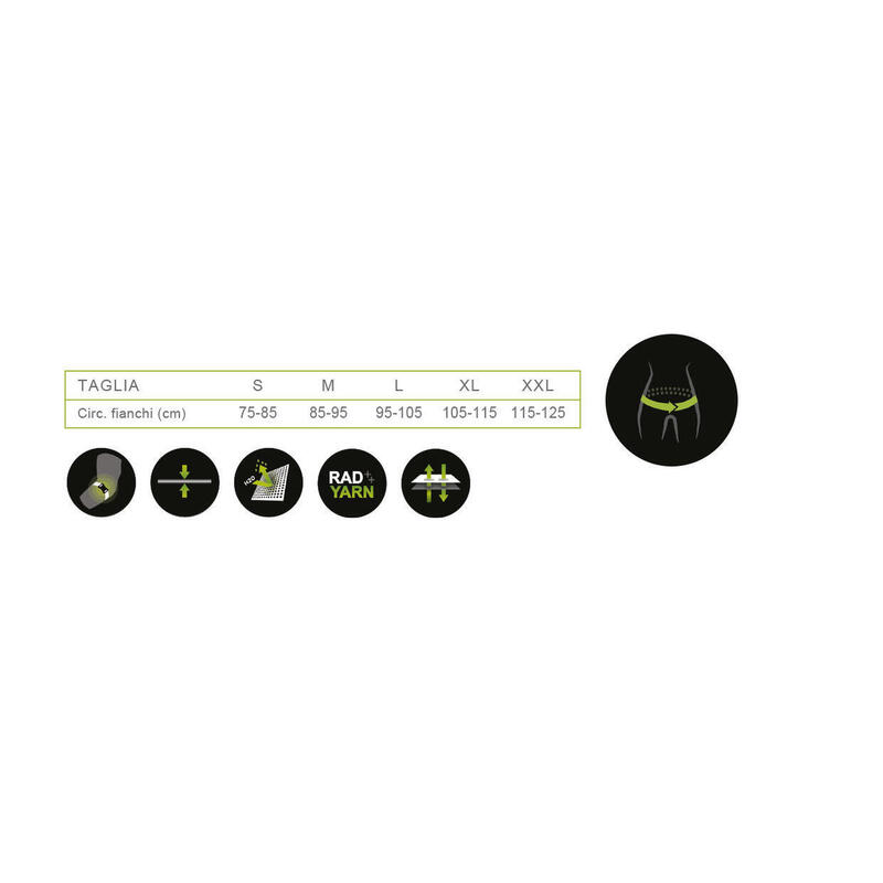 Antialergic Unisex centura lombară antibacteriană fitness alergare negru