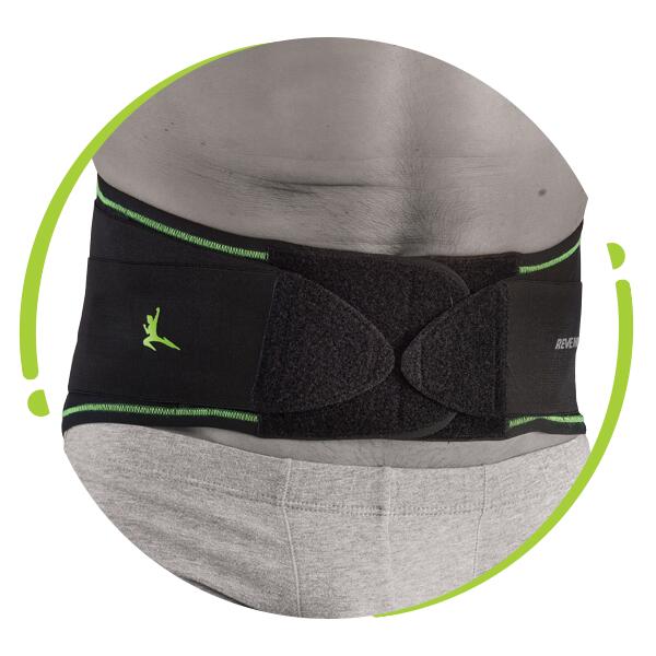 Ceinture Lombaire Unisexe Antiallergique Antibactérienne fitness running Noir 3/3