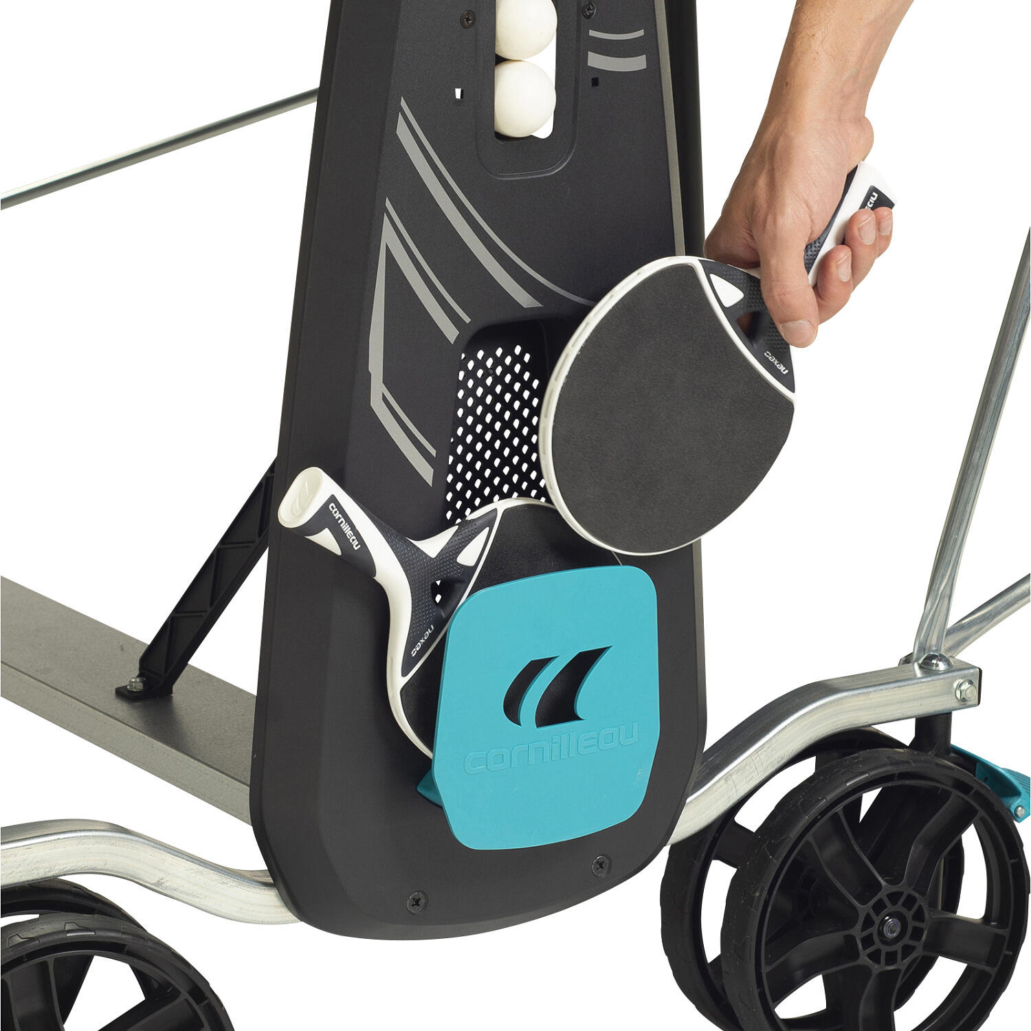 Tennistisch Cornilleau 300X Outdoor Blau 6/7