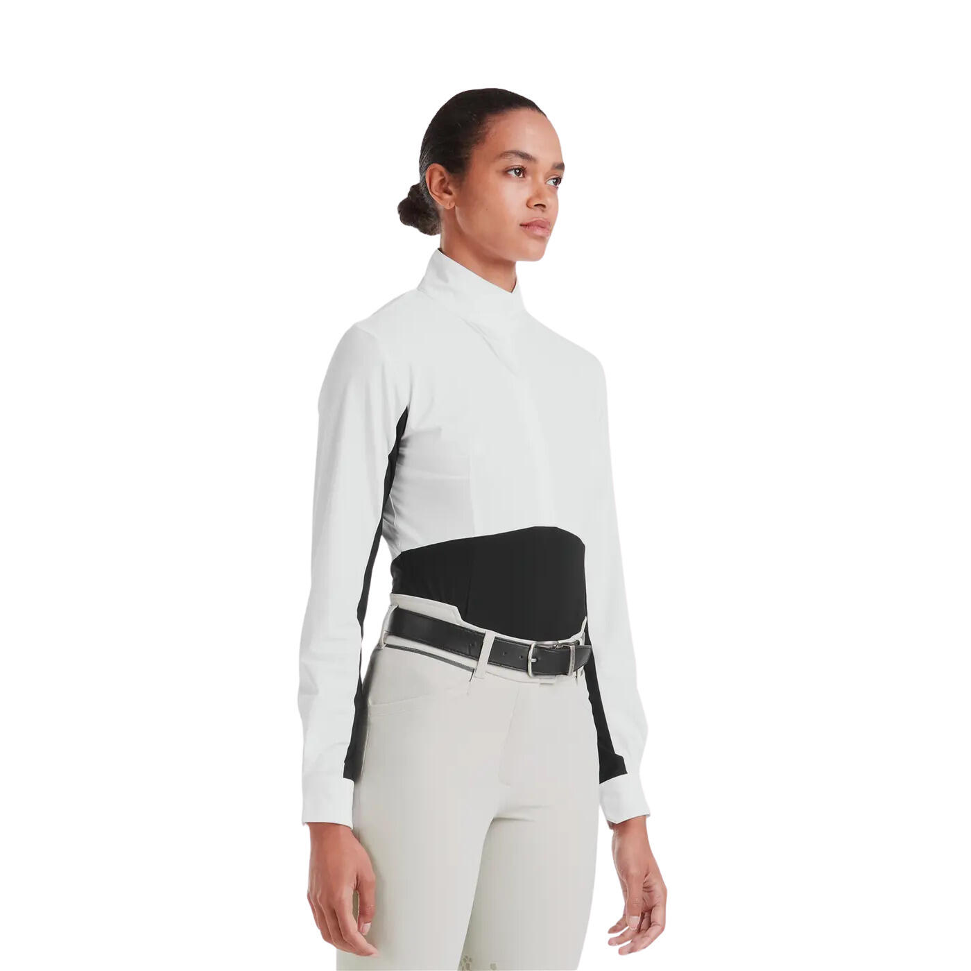 Horse Pilot - Chemise D'Équitation Manches Longues Femme Horse Pilot Monica - Chemise Manches Longues - Noir - Decathlon