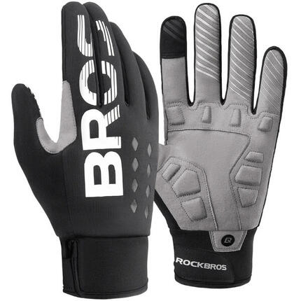 Rękawiczki rowerowe długie dla dorosłych Rockbros S209BK
