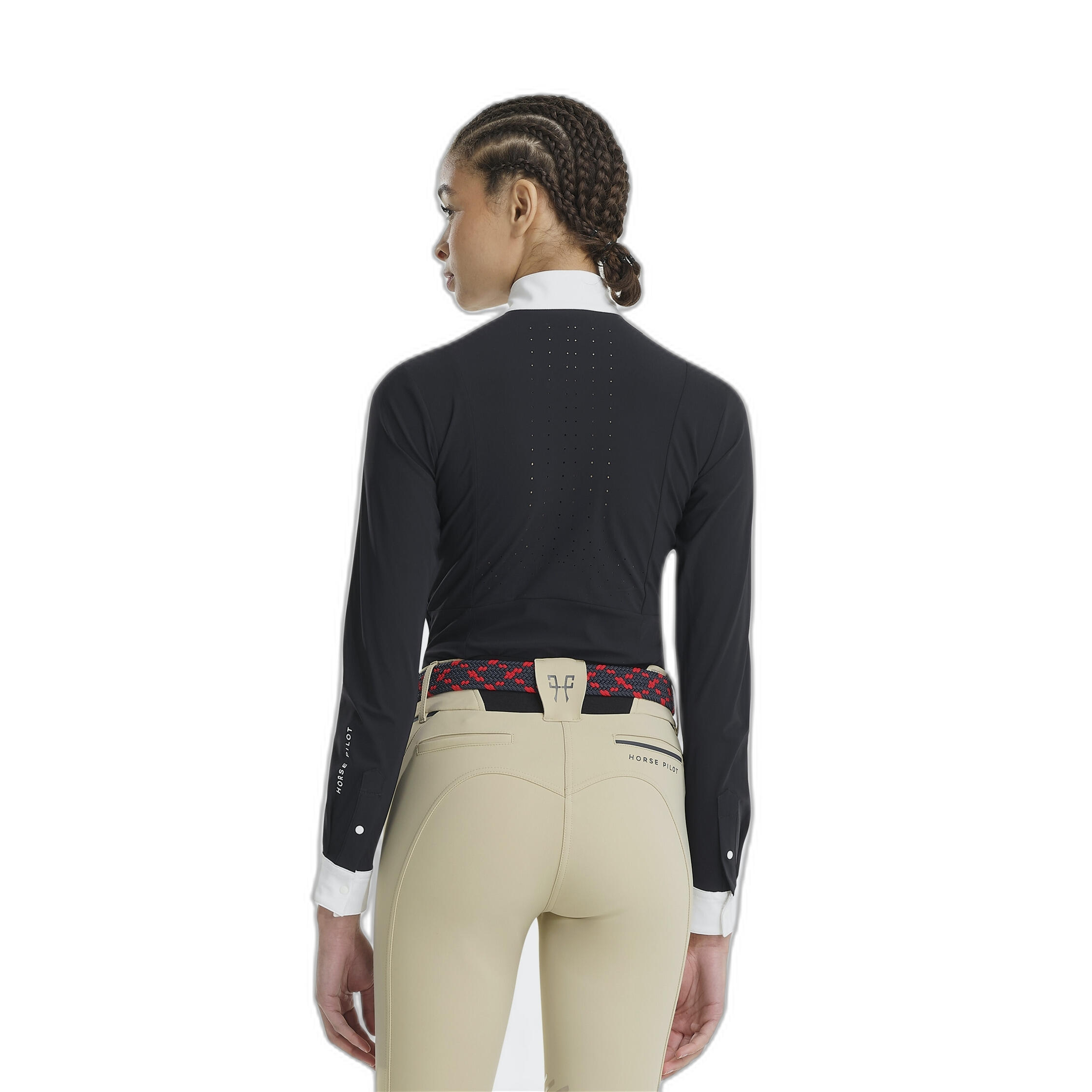 Chemise d'équitation de concours manches longues femme Horse Pilot Monica 2/6