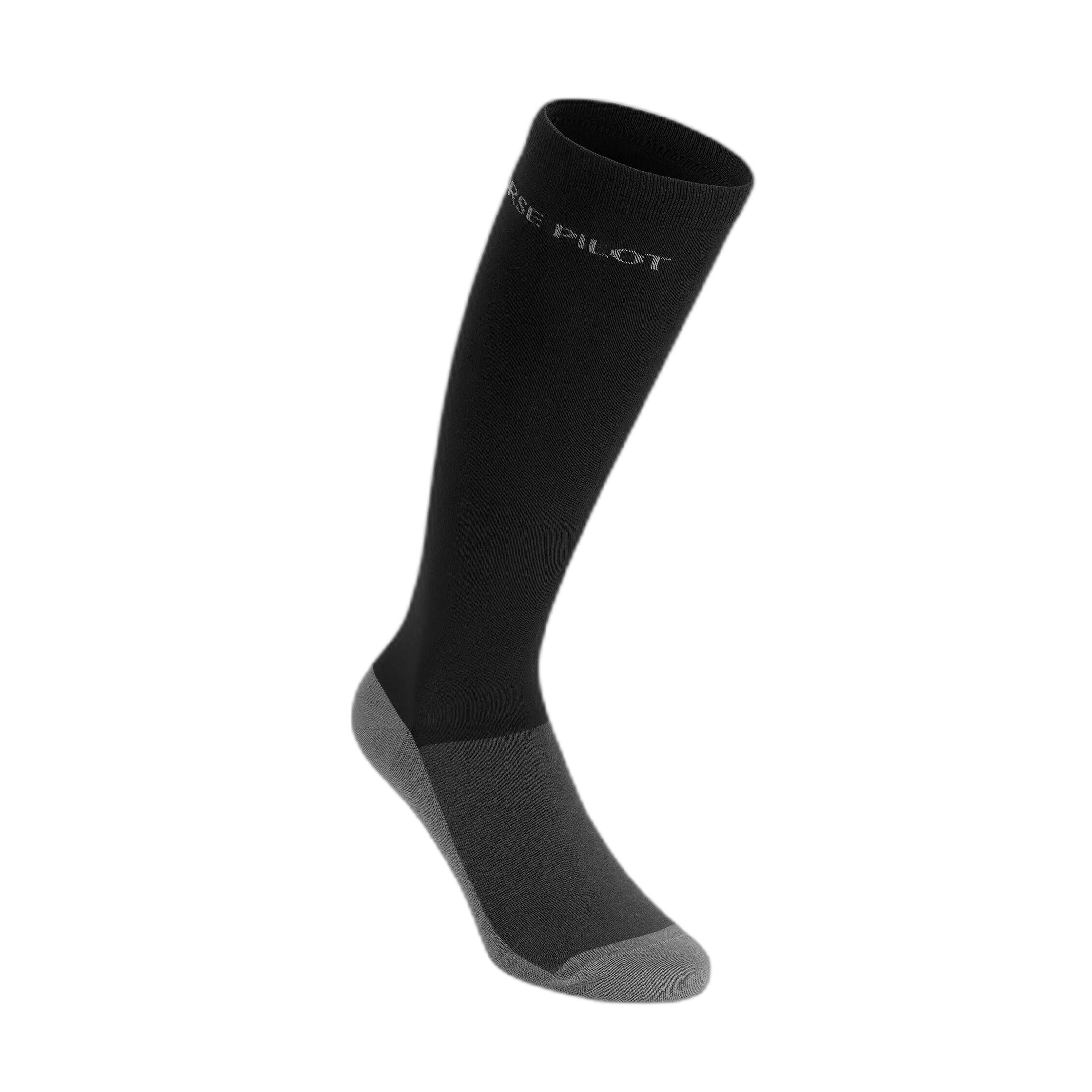 Horse Pilot - Chaussettes Équitation Horse Pilot Aero (x2) - Chaussettes - Noir - 39/42 - Decathlon