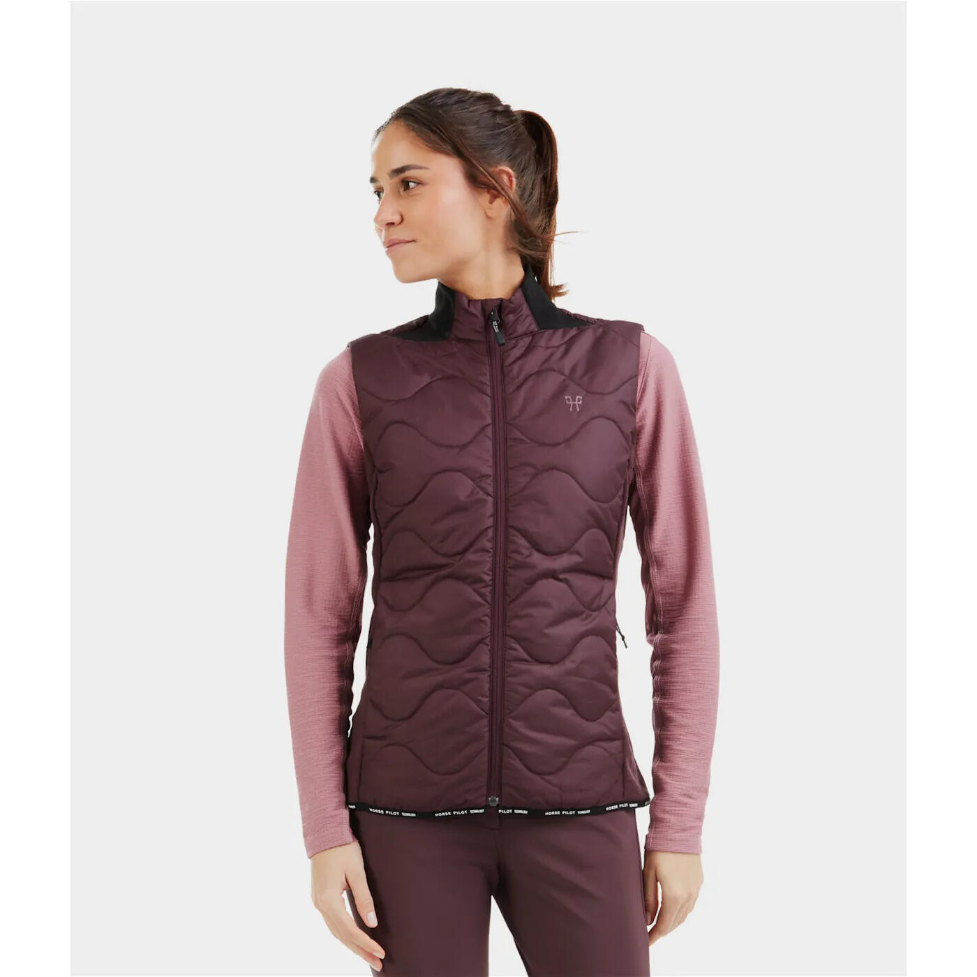 Horse Pilot - Veste Sans Manches Femme Horse Pilot Rider - Doudoune Synthétique - Bordeaux|rouge - Decathlon