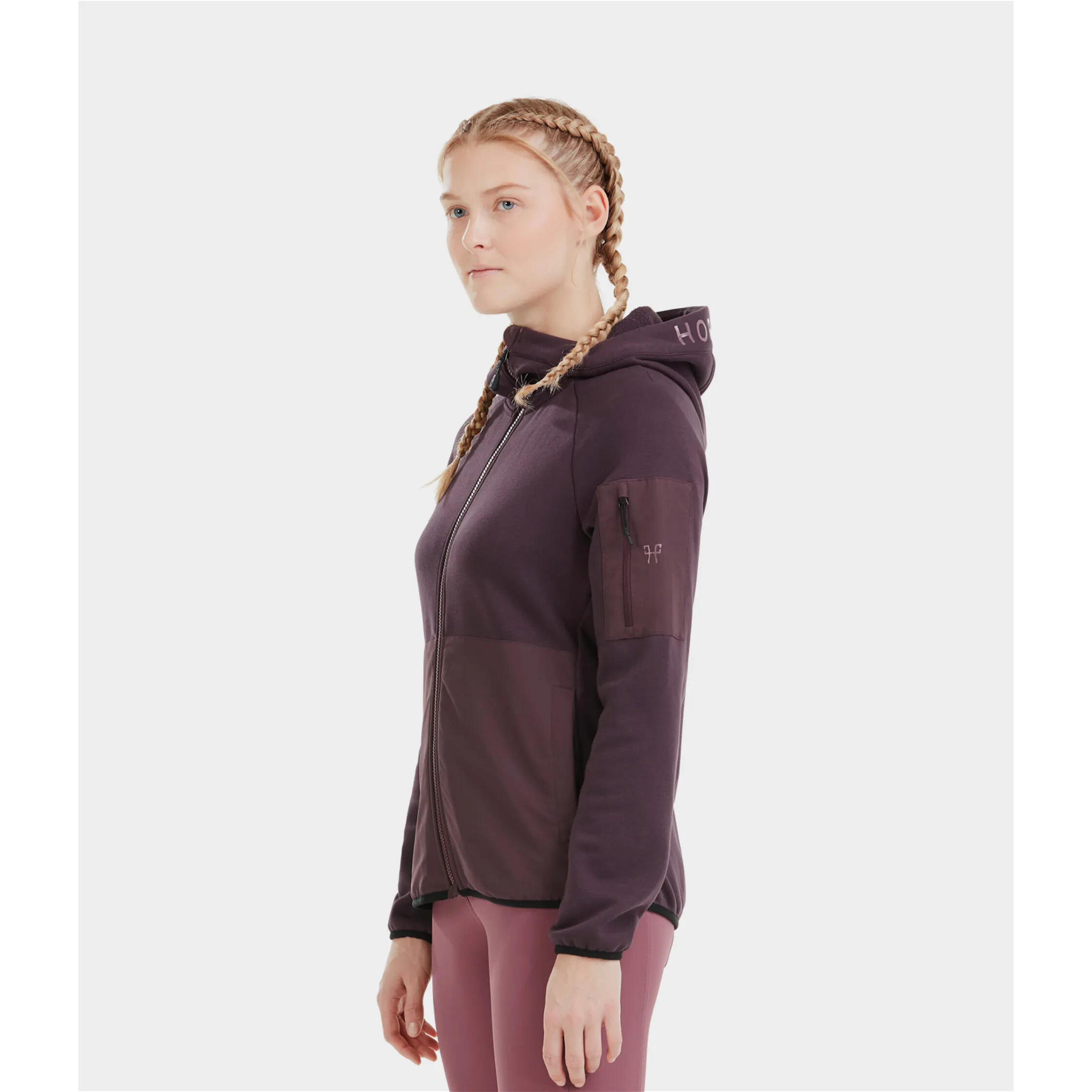 Polaire à capuche femme Horse Pilot Pampa 3/6