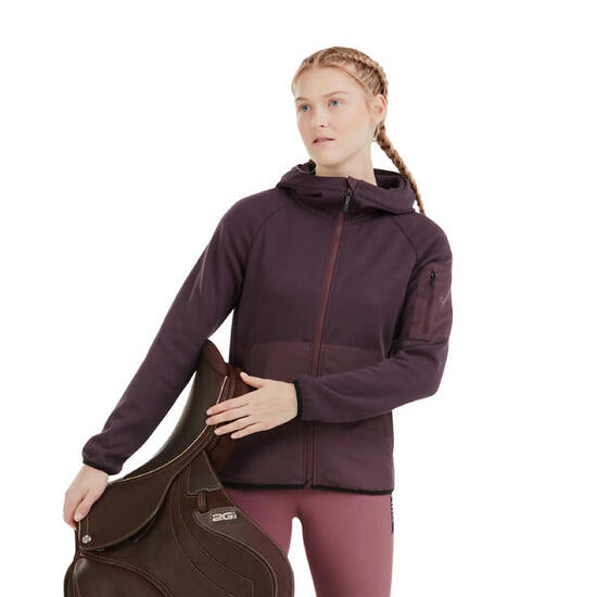 Polaire à capuche femme Horse Pilot Pampa