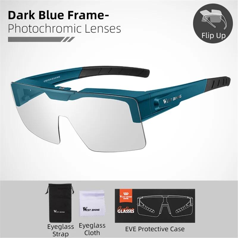 Óculos de sol com lentes claras e proteção contra o vento 2/7