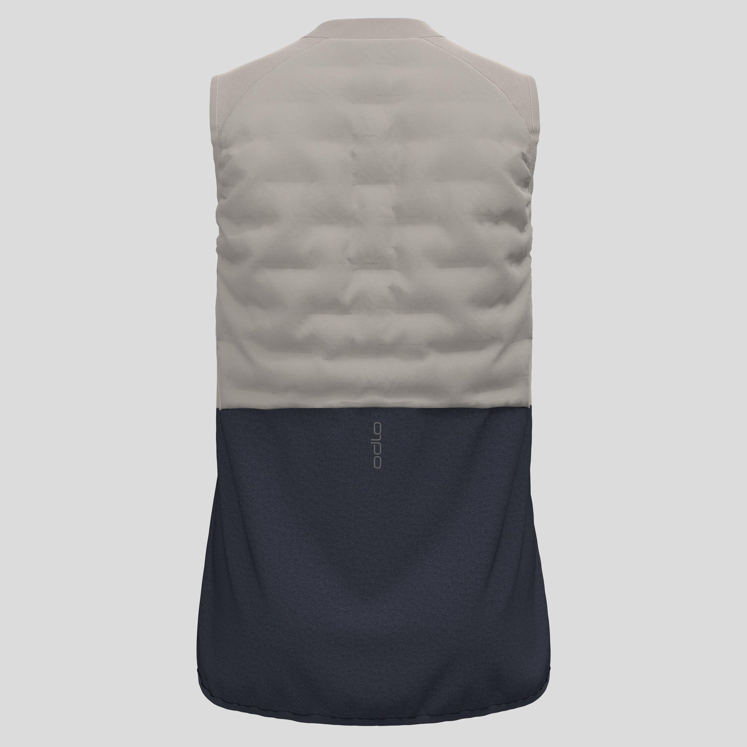 Gilet running Odlo Zeroweight Insulator homme bleu/gris sans manches 2/5