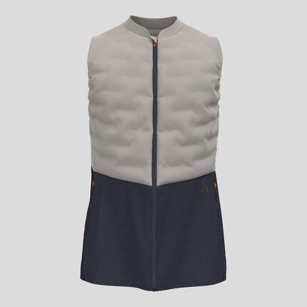 Gilet running Odlo Zeroweight Insulator homme bleu/gris sans manches