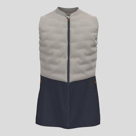 Gilet running Odlo Zeroweight Insulator homme bleu/gris sans manches