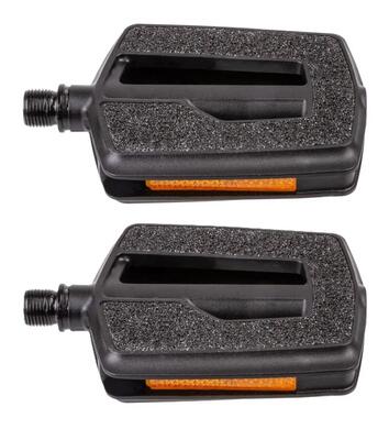 Vp pedal vp-831p zwart - antislip platformpedaal van kunststof met zand...