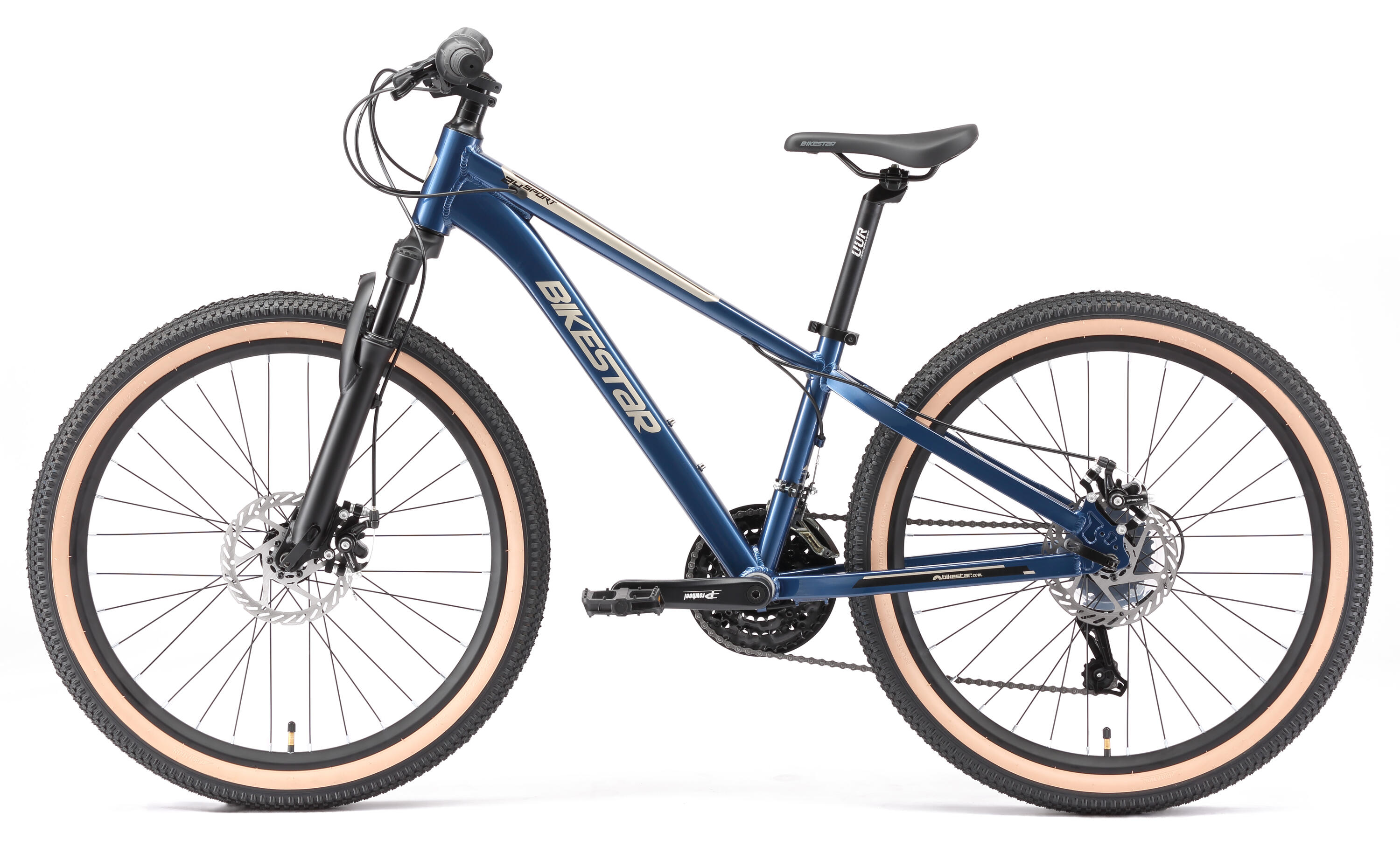 MTB 24" aluminio, bicicleta infantil 9 años, 21 marchas, frenos de disco 3/7