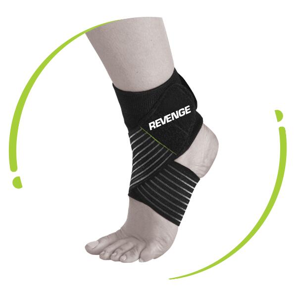 Chevillère de maintien compressive unisexe noire 2/5