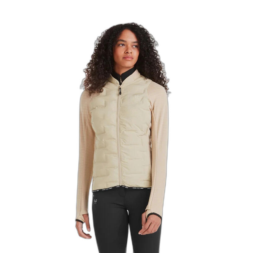 Horse Pilot - Doudoune Équitation Femme Horse Pilot Storm - Veste - Beige - Decathlon