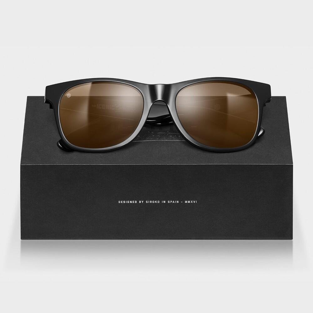 Lunettes de soleil acétate recyclé Surf Homme et Femme Capri Noir 3/7