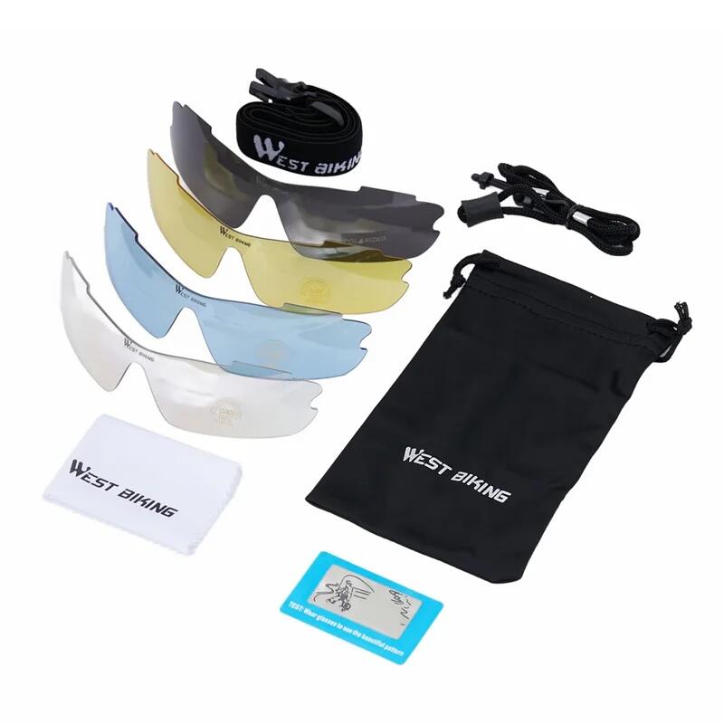 Fahrradbrille mit mehrschichtigen verspiegelten Gläsern 6/7