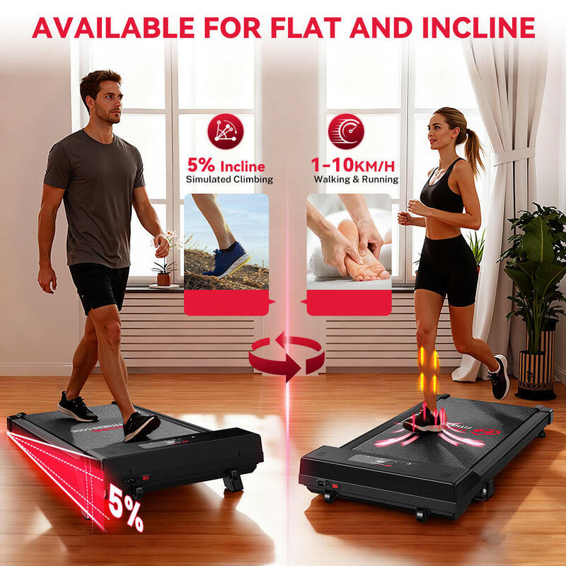 Tapis De Course électrique ISE - Pliable - 10 Km/h - Moteur 750W - Écran LCD