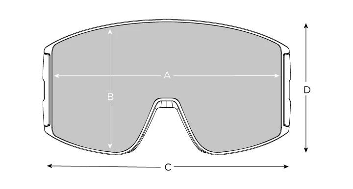 Masque de Ski Cylindrique BLACKRIDGE - Verre Cat 2 - Adulte 5/8
